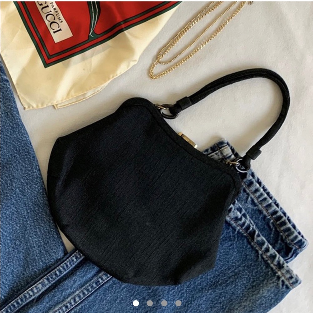 1930s vintage black handbag